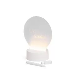 Luminária Led de Mesa Tela Acrílica 3D para Lembrete